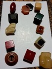Lot Of 11 Vintage 1930s   40s Bakelite   Early Plastic Buttons     Art Deco   