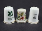 Thimbles Set Of 3 Bone China Not Matching Woodsworth Avon Hill Top Sawrey