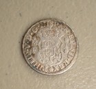 1740 Mo-mf Mexico  Assayer Mf  Philip V Silver 1 Real Pillar Vf - 3 21 Grams