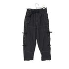 Vintage Nesi A g Y2k Skate Steampunk Black Cargo Pants Size Medium -new