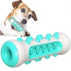 Pet Dog Toys Rubber Bone Chew Aggressive Chewers Teeth Cleaning Oral Toothbrush