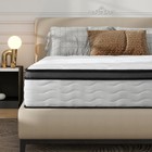 Queen 10 Inch Hybrid Mattress Memory Foam Pocket Coils Medium Firm