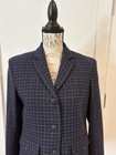 Rag And Bone Women   s Blazer Blue With Plaid Design Wool Size 10