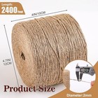 Xseino 2400 Feet Natural Jute Twine Strong Garden Twine Rope For Arts 2400 Ft