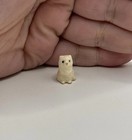 Vintage Retired Tiny Hagen Renaker White Kitten Cat Figurine Miniature Trinket