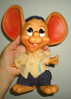 Vtg 60shuron Producs Co  Big Ear Mouse Cheerleader Bank Cute Large  10 5x9 In