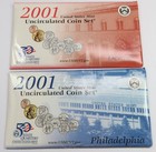 2001 P   D Us Mint Uncirculated Unc Clad Complete Coin Set  47036y