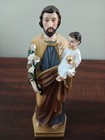 8  Inch St  Joseph W  Baby Jesus Statue Figurine Imagen San Jose Nino Estatua