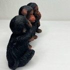 Three Wise Monkeys- See No Evil  Hear No Evil  Speak No Evil Figurine Resin