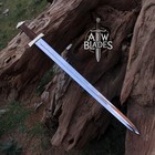 Hand Forged Carbon Steel Viking Sword Sharp battle Ready Medieval Sword sheath