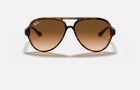 New Ray-ban Cats 5000 Classic Light Havana Light Brown Gradient 59 Mm Sunglasses