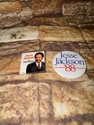 Vintage Jesse Jackson 1988 Campaign Button 2 5  And 1 5    Square 1984 Pinback Oem