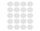 Glass Table Top Anti Slip Bumpers 20pcs Non-adhesive Silicone Pads For Glass Tab