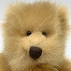Russ Berrie Teddy Bear From The Past Gold Shiny Velvet Paws Pennington Bow Tag