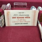 1847 Rogers Bros 100th Anniversary Service For 8 Silverplated Flatware Set 51pc