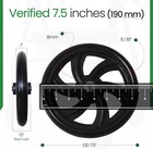 Healthline 7 5 Inch Walker Rollator Replacement Wheels Rear Wheel Set Pair