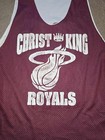 Christ The King Royals Basketball Reversible Game Worn Practuce Jersey Large Nyc