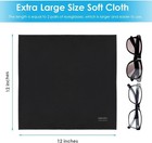 6pcs Large Eyeglass Cleaning Cloths  12 X12 Inches Glasses Cleaner  Individually
