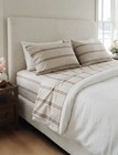 Cozy Earth Queen Bamboo Sheet Set W canvas Bag-baja Stripe In Maple -nwt  328