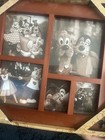 Disney Parks Exclusive Multi Photo Collage Frame Holder Mickey Cherry Wood Bnwt