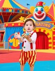 Cosland Baby Clown Costume Boy Circus Romper Hat  Red And Yellow  3-6 Months