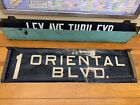 Ny Nyc Bus Roll Sign Brooklyn Oriental Boulevard Hotel Manhattan Beach Boardwalk