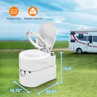 Portable Toilet 6 3 Gpf Elongated Comfort Height Floor Mounted One-piece Toilet