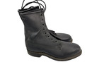 Vintage Cove Shoe Co Black Leather Steel Toe Military Combat Boots Unissued Sz 7
