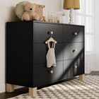 Storkcraft California 6-drawer Double Dresser  Black With Driftwood Greenguard G
