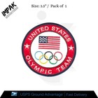Olympics Team Usa Patch Embroidered Red Iron On Sew Patches Size 3 5 