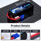 2x Zeee 14 8v 100c 7000mah 4s Lipo Battery Ec5 For Rc Car Truck Tank Helicopter