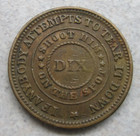 1863 The Flag Of Our Union Shoot Him On The Spot Dix Patriotic Civil War Token