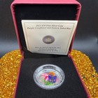 Proof 2013 Canadian  20  999 Silver 1 Oz Coneflower Glass Butterfly  Coa  Case