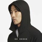 Nike Yoga Dri-fit Men   s Textured Pullover Black Hoodie Size Large Fb7778-010 New