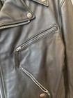 Vintage Harley Davidson Ca03402 Leather Jacket-black-made In Usa-size Med Mens