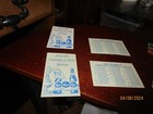 1962 Afl Pearl Beer Football Pocket Schedule Lot  4  Bills Raiders Patriots Etc 