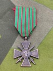 Original Ww1 French Army - 1914 18 Croix Du Guerre Medal
