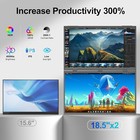 18 5  Dual Monitor For Laptop Portable Extender Monitor Fold Monitor 1920x1080