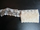 Huge Antique Lace Lot Tambour Swiss Dot Handmade Unused