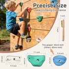 Lincrdvi 40pcs Premium Resin Rock Climbing Wall Grips With Mounting Hardware