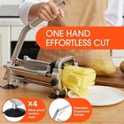 French Fry Cutter stainless Steel Potato Cutter With 1 2   3 8  And 1 4  Blades