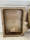 Vintage Antique Oval Mirror Bathroom Medicine Cabinet Ornate Gold Wall Recessed