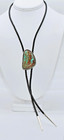54 Ct Royston Turquoise Sterling Silver Bolo Tie By Ryan Schoolfield