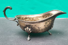 Sterling Silver Sauce Boat Gravy Jug Elkington   Co Birmingham 140g England 1947