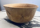 Rustic Organiartisan Hand-turned Solid Box Elder Wood Bowl  Artist Signed 8 1 2   