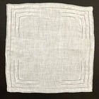Embroidered Linen Brides Wedding Handkerchief Cottage Core Pulled Thread Vintage