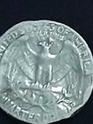 1971 D Washington Quarter 25c Mint Error - Struck On Clad Dime Planchet Ms63