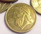 Homer   Athenian Ship Greece 50 Drachmai  Greek Drachma Coin  1988-2000 Type 
