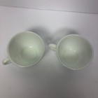 Set Of 2 Pyrex White Milk Glass Coffee Mug Tea Cup Vintage