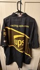Vtg Autographed Nascar Robert Yates Ford Racing Ups Pit Crew Shirt Dale Jarrett